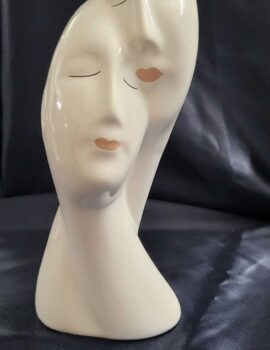 Sculptural Face Mask Figurine
