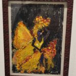 Painting of women & Flowers